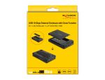 DeLOCK USB Type-C Gehäuse für 1 x M.2 NVMe SSD + 1 x 2.5″ SATA SSD / HDD mit Klon Funktion
