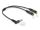 DeLOCK Audio Splitter Klinkenstecker 3,5 mm zu 2 x Klinkenbuchse 3,5 mm 4 Pin gewinkelt
