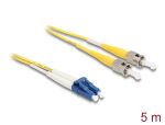DELOCK Kabel LWL LC/ST OS2 09/125 5M