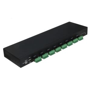 RealPower 284515 Serieller Konverter/Repeater/Isolator USB 2.0 RS-422/485 Schwarz