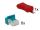 DELOCK RJ45 Secure Clip mit Stecker Set mit 6 Stück