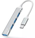Inca IUSB-04TX Schnittstellen-Hub USB Typ-C 5000 Mbit/s Silber, Weiß