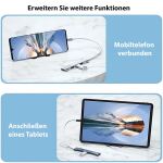 Inca IUSB-04TX Schnittstellen-Hub USB Typ-C 5000 Mbit/s Silber, Weiß