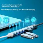 Inca IUSB-04TX Schnittstellen-Hub USB Typ-C 5000 Mbit/s Silber, Weiß