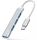 Inca IUSB-04TX Schnittstellen-Hub USB Typ-C 5000 Mbit/s Silber, Weiß