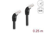 DELOCK RJ45 Netzwerkkabel Cat.6A S/FTP Slim 45° 0,25...