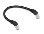 DELOCK RJ45 Netzwerkkabel Cat.6A S/FTP Slim 45° 0,25...