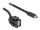 DeLOCK Keystone Modul USB 2.0 A Buchse zu USB Type-C Stecker 250° mit Kabel 0,5 m