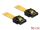 DELOCK SATA-Kabel SATA -> SATA St/St 0.50m gelb Clips