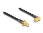 DeLOCK Antennenkabel SMA Buchse zum Einbau spritzwassergeschützt zu SMA Stecker 90° RG-58 30 cm