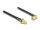 DeLOCK Antennenkabel SMA Buchse zum Einbau spritzwassergeschützt zu SMA Stecker 90° RG-58 30 cm