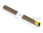 DELOCK Geflechtschlauch aus Basalt Fasern 2mx15mm Braun