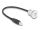 DELOCK USB2.0 Typ-B Einbaubuchse mit Kabelp. St. Alu.30cm