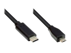 Alcasa GC-M0124 USB Kabel 3 m USB Typ-C Micro USB Type-B Schwarz