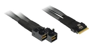 Inter-Tech SFF-8654 8i - 2x SFF-8643 24 Gbit/s Schwarz