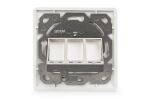 Digitus Leerdose für Keystone Module, Rahmen 80x80 mm + Zentralplatte 50x50 mm
