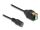 DeLOCK DC 5,5 x 2,1 mm Buchse zu 2 Pin Terminalblock Adapter mit Drucktaster 15 cm