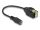 DeLOCK DC 5,5 x 2,1 mm Buchse zu 2 Pin Terminalblock Adapter mit Drucktaster 15 cm
