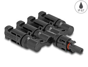 DELOCK DL4 Solar Konnektor 1 x Buchse zu 4 x Stecker