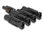 DELOCK DL4 Solar Konnektor 1 x Buchse zu 4 x Stecker