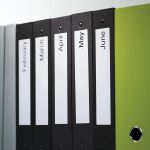 DYMO Original LabelWriter-Ordner-Etiketten | 38 mm x 190 mm | Rolle mit 110 leicht ablösbaren Etikettenband | selbstklebend | für LabelWriter Etikettendrucker und Beschriftungsgerät