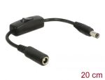 DELOCK Stromkabel DC 5,5 x 2,1mm 1x Bu -> 1x St mit...
