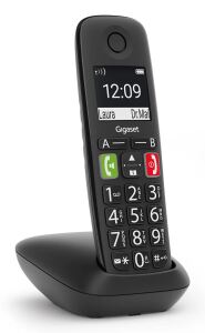 Gigaset E290A Analoges/DECT-Telefon Anrufer-Identifikation Schwarz