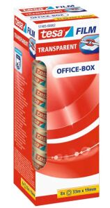 tesafilm Office Box Rolle 33m 19mm transparent 8St.