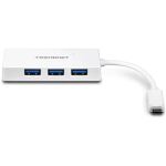 Trendnet TUC-H4E Schnittstellen-Hub USB 3.2 Gen 1 (3.1 Gen 1) Type-C 5000 Mbit/s Weiß