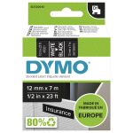 DYMO Original D1-Etikettenband | weiß auf schwarz |...