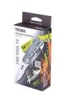 TROIKA TOL45/GY Multi-Tool-Zange Schlüsselkette 14 Werkzeug Grau