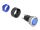 DELOCK Drucktaster vorstehend Einbau 22mm 5x Lötanschluss bl