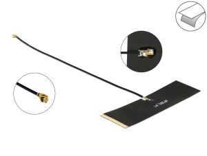 DELOCK TETRA Stecker Antenne 430-470MHz MHF 0dBi 1.13 15cm