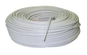 Schwaiger Koaxial-Antennen-Kabel 75 dB 2-fach 7mm 50m Weiß