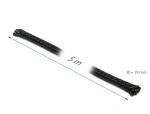 DELOCK Geflechtschlauch dehnbar 5 m x 19 mm schwarz