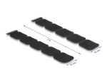 DELOCK Klettpad mit Haft- und Flauschpad 45x50mm L3m schwarz