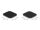 DELOCK Klettpad mit Haft- und Flauschpad 45x50mm L3m schwarz