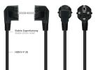 Kabelmeister SK0130-S018 Stromkabel Schwarz 1,8 m Netzstecker Typ E+F IEC C13