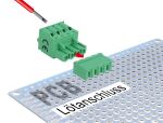 DELOCK Terminalblock Set f. Platine 4 Pin 5,08 mm Rastermaß