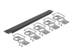 DELOCK 19" Kabelmanagement Panel schwarz