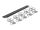 DELOCK 19" Kabelmanagement Panel schwarz