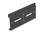 DELOCK Aluminium Montageclip für Hutschiene 100x47,8mm schw.