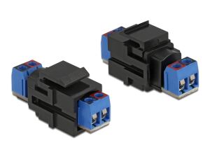 DELOCK Keystone Terminalblock > Terminalblock schwarz