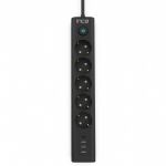 Inca IPW-44TU Spannungsschutz Schwarz 5 AC-Ausgänge 230 V 1,5 m