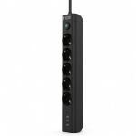 Inca IPW-44TU Spannungsschutz Schwarz 5 AC-Ausgänge 230 V 1,5 m