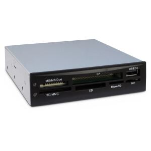 Inter-Tech CI-02 Kartenleser USB 2.0 Eingebaut Schwarz