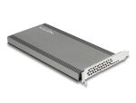 DeLOCK PCI Express x16 Karte zu 4 x intern NVMe M.2 Key M mit Kühlkörper und Lüfter - Bifurcation