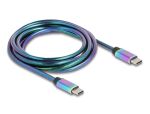 DeLOCK 81116 USB Kabel USB 2.0 2 m USB C 0,48 Gbit/s 60 W Mehrfarbig