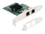 DeLOCK PCI Express x1 Karte zu 2 x RJ45 Gigabit LAN BCM