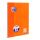 Oxford 100050359 Notizbuch A4 80 Blätter Orange